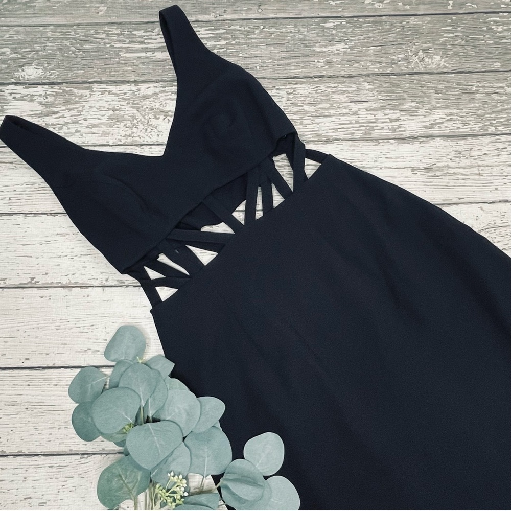 Vintage Black Market Y2K Caged Bodice Dress